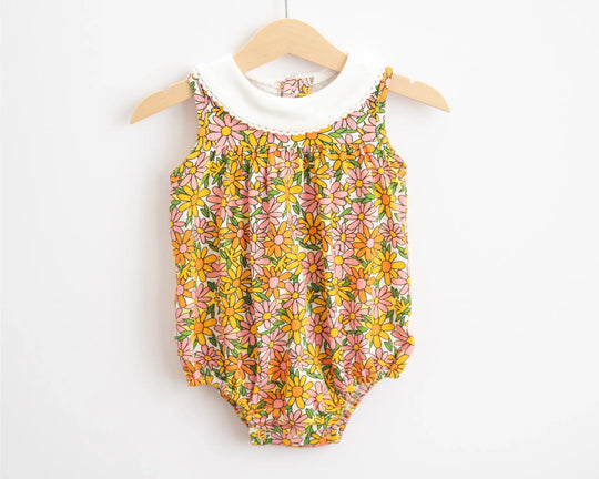 Sunshine Daisy Baby Girl Romper