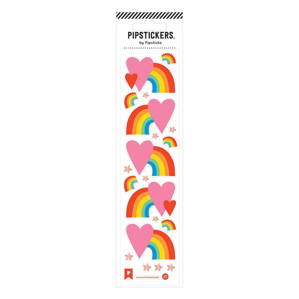 From The Heart Rainbow Sticker Sheet