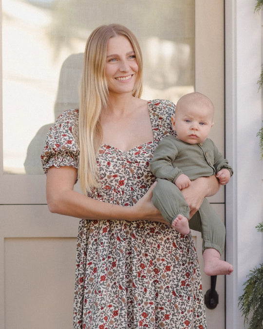 Quincy Mae - Spruce Woven Jumpsuit