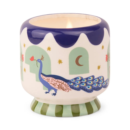 A Dopo 8oz Peacock Candle
