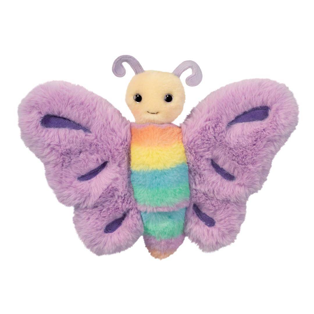 Annabel Butterfly stuffed animal by Douglas with colorful wings