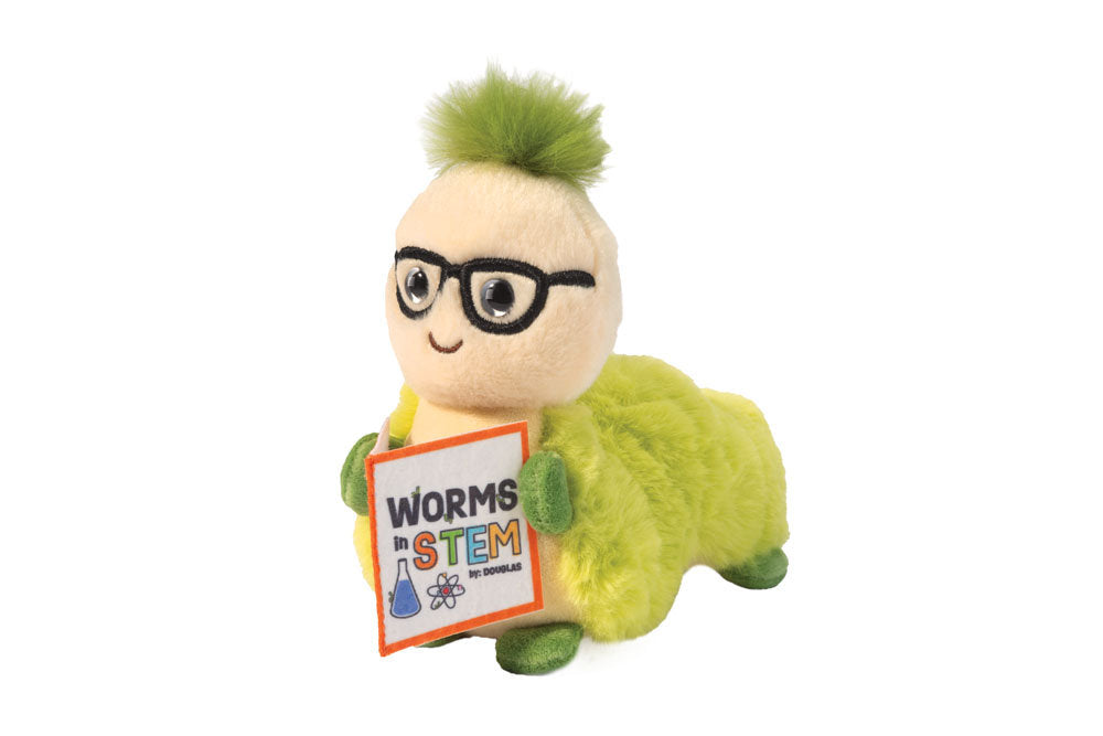 Soft bookworm plush perfect for readers and book lovers