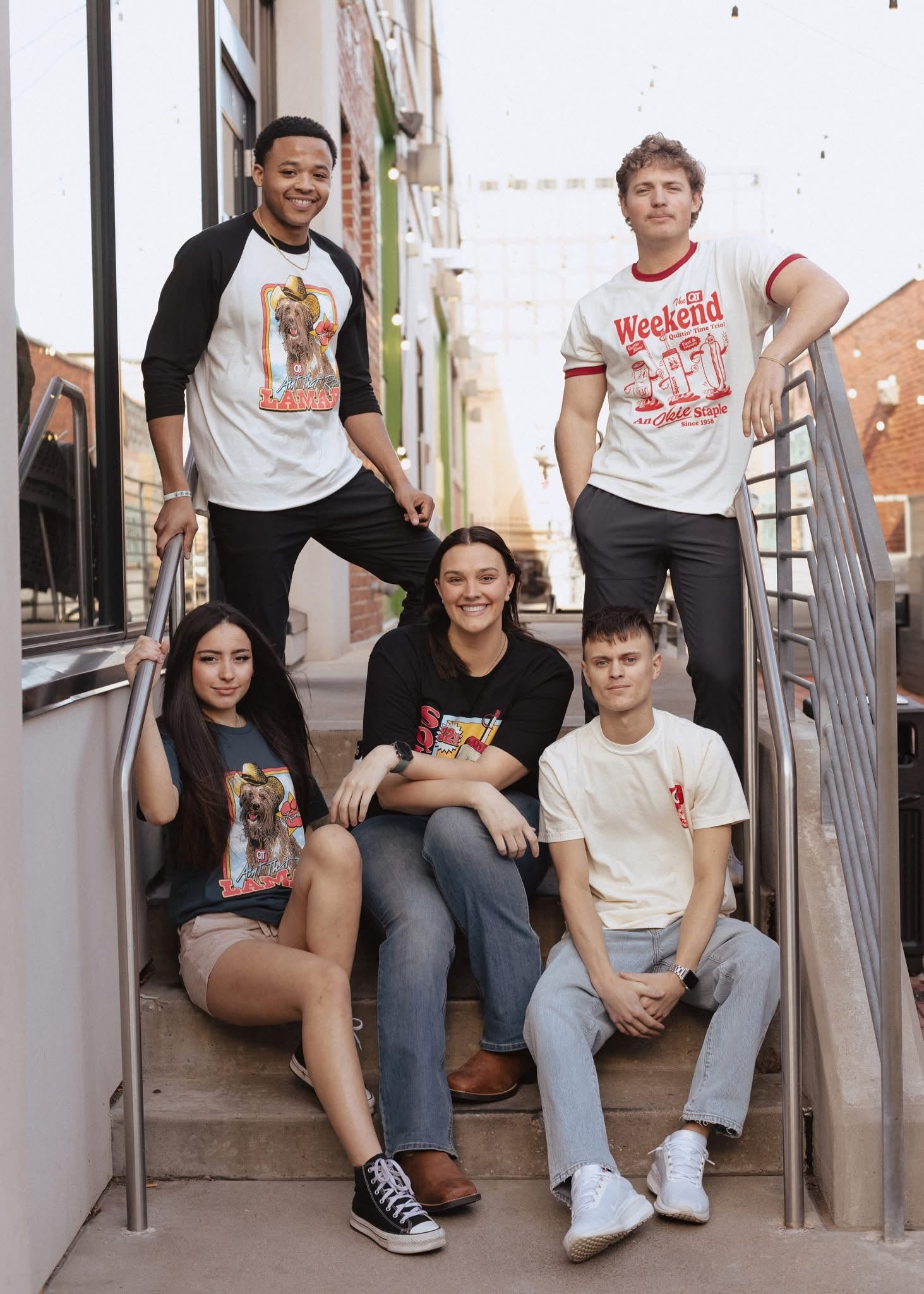 QuikTrip Weekend Okie Staple Ringer Tshirt – Ida Red