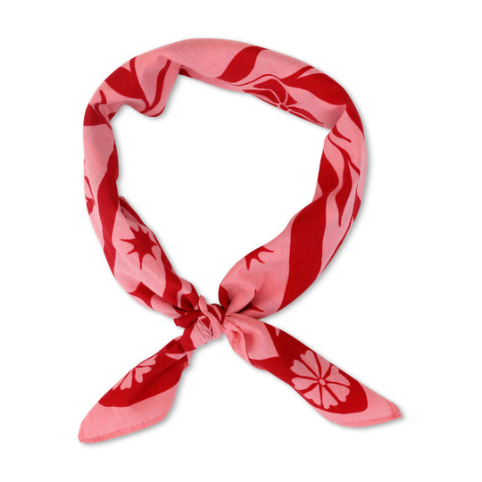 Happiness Bandana - Bliss - Red & Pink Floral