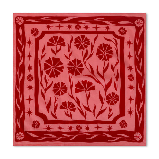 Happiness Bandana - Bliss - Red & Pink Floral
