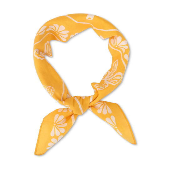 Happiness Bandana - Joy - Yellow Butterflies