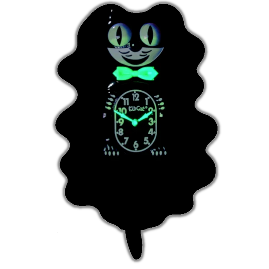 Classic Black Glow Kit-Cat Klock Clock