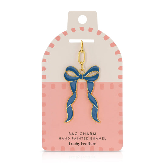 Bow Enamel Bag Charm