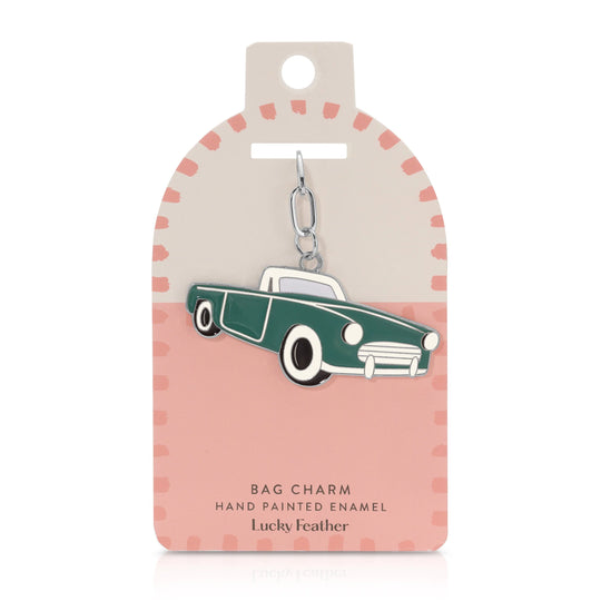 Classic Car Enamel Bag Charm