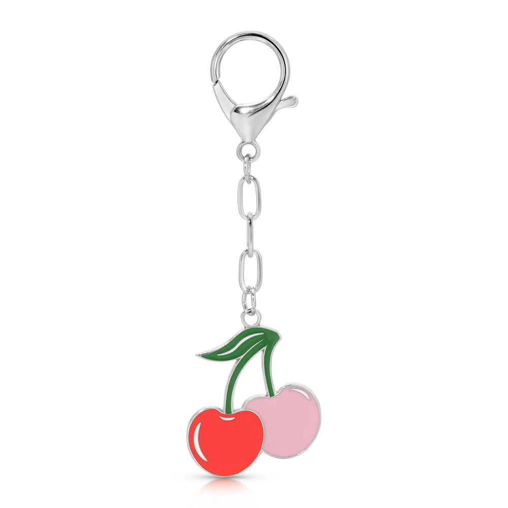 Cherries Enamel Bag Charm