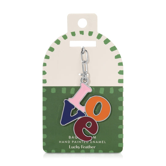 LOVE Enamel Bag Charm