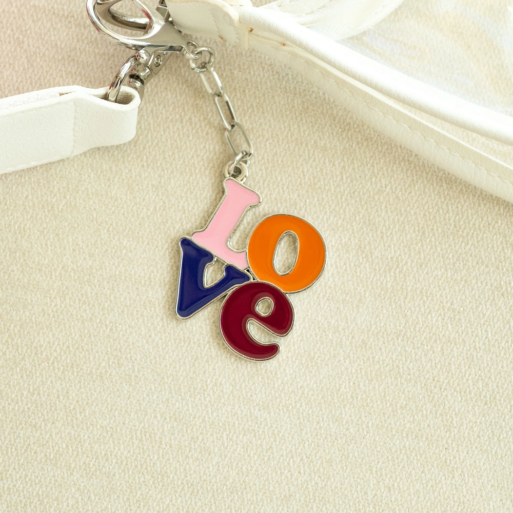 LOVE Enamel Bag Charm