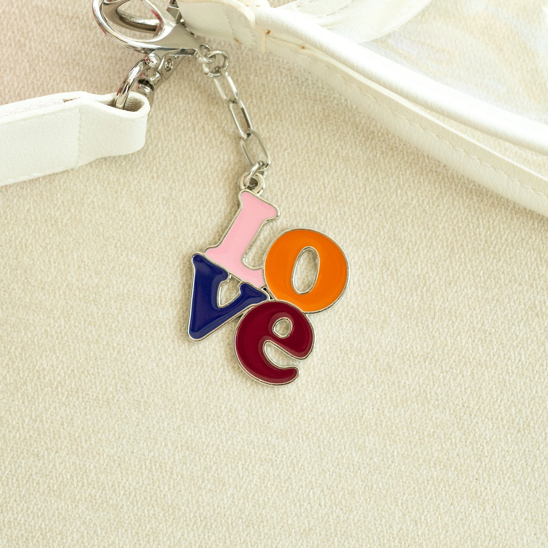 LOVE Enamel Bag Charm