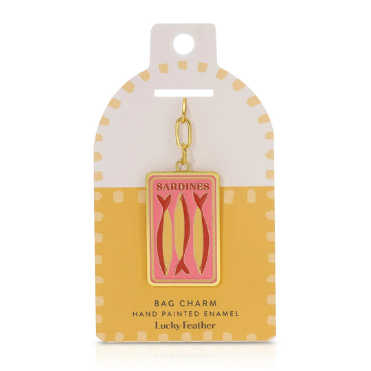 Sardines Enamel Bag Charm