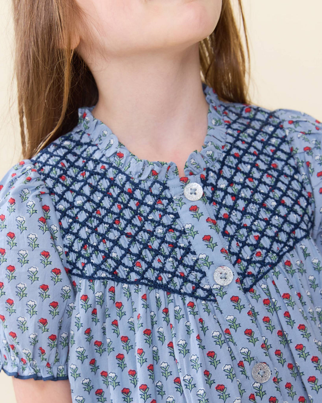 Pink Chicken - Blue Carnation Lucia Dress