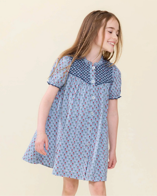 Pink Chicken - Blue Carnation Lucia Dress
