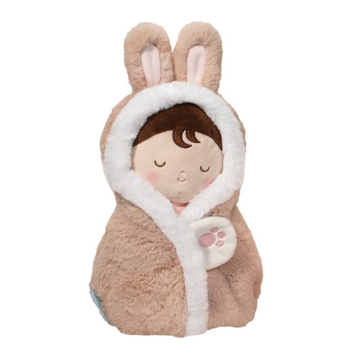Baby Bunny Mini Hug stuffed animal by Douglas baby in bunny blanket