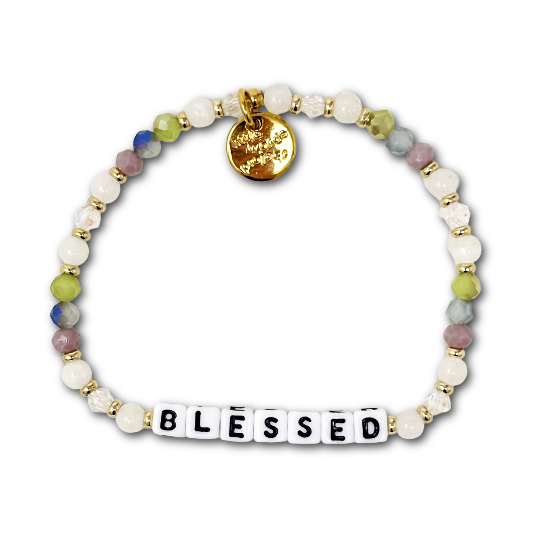 Blessed Chilly Night bracelet M/L winter inspired inspirational bracelet by Little Words Project