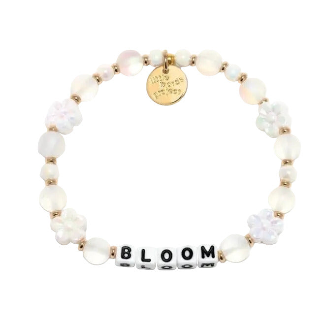 Bloom Daisy bracelet M/L floral inspired inspirational bracelet by Little Words Project