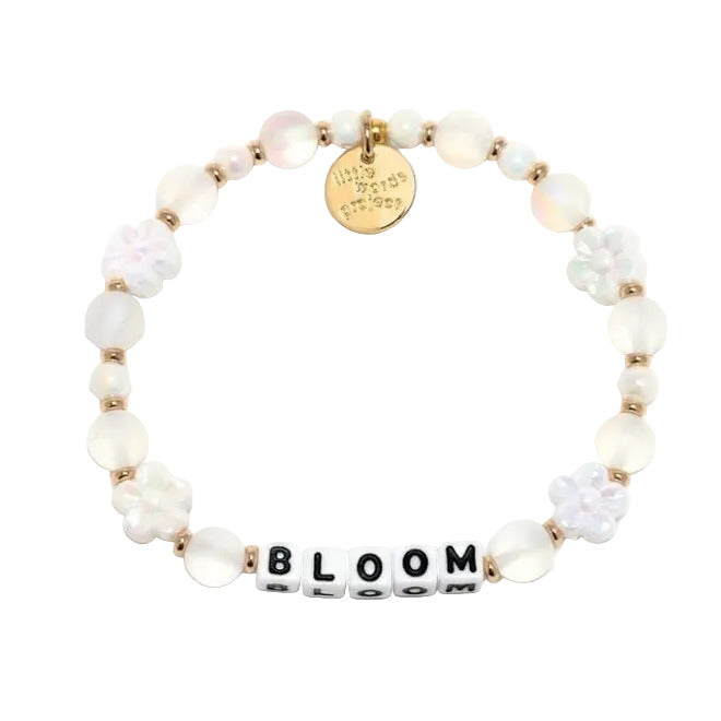 Bloom Daisy bracelet S/M floral inspired inspirational bracelet by Little Words Project