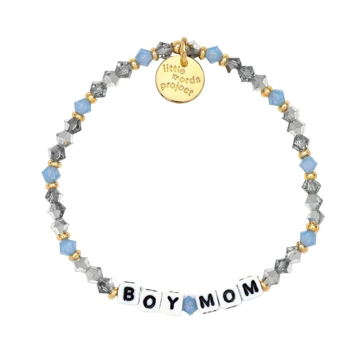Boy Mom Cornflower bracelet S/M mom gift bracelet by Little Words Project