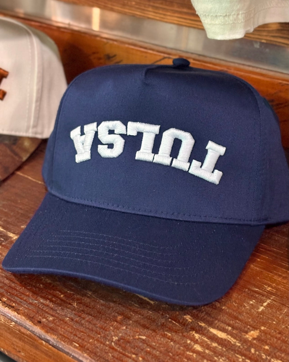 Upside Down Tulsa Hat - Navy