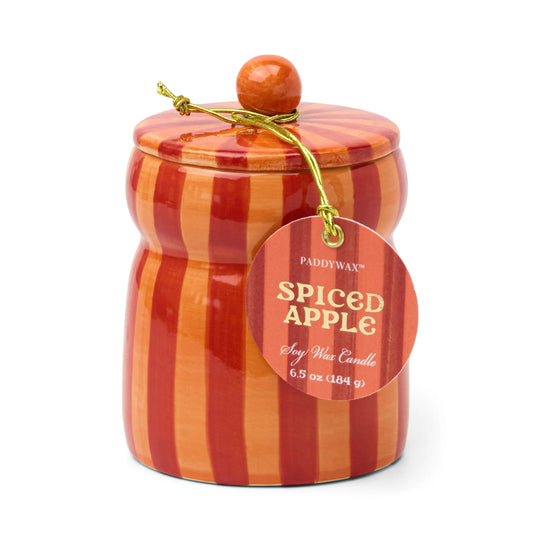 Spiced Apple Red/Coral Cabana Candle