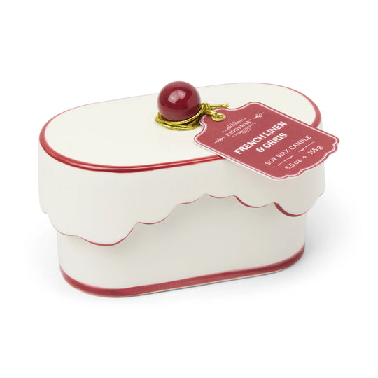French Linen & Orris Cherie Ceramic Candle