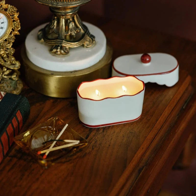 French Linen & Orris Cherie Ceramic Candle