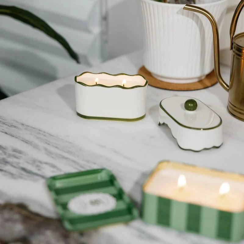 Smoked Pistachio Cherie Ceramic Candle