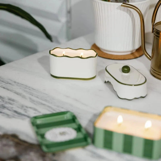 Smoked Pistachio Cherie Ceramic Candle