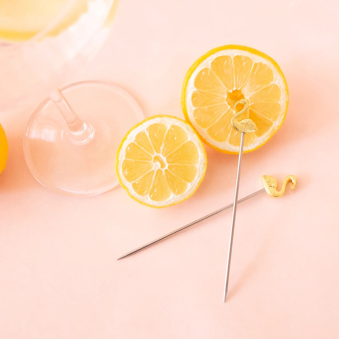 Lily Flamingo Cocktail Picks