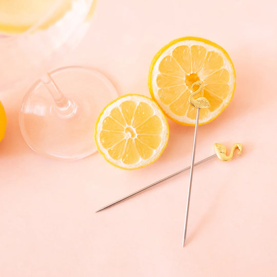 Lily Flamingo Cocktail Picks