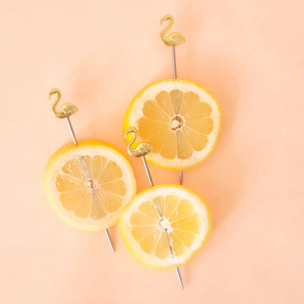 Lily Flamingo Cocktail Picks