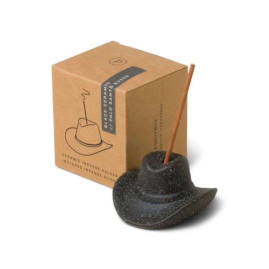 Palo Santo Suede Cowboy Hat Incense Holder