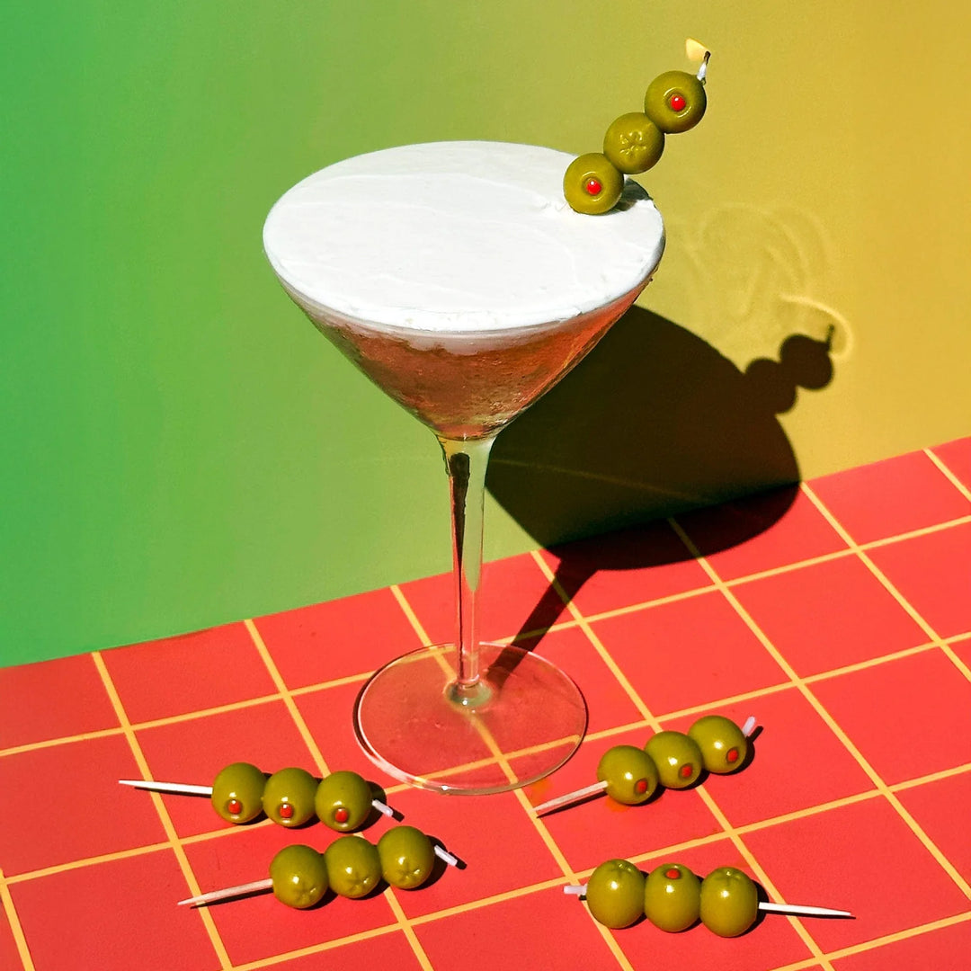Cocktail Party Olive Birthday Candles