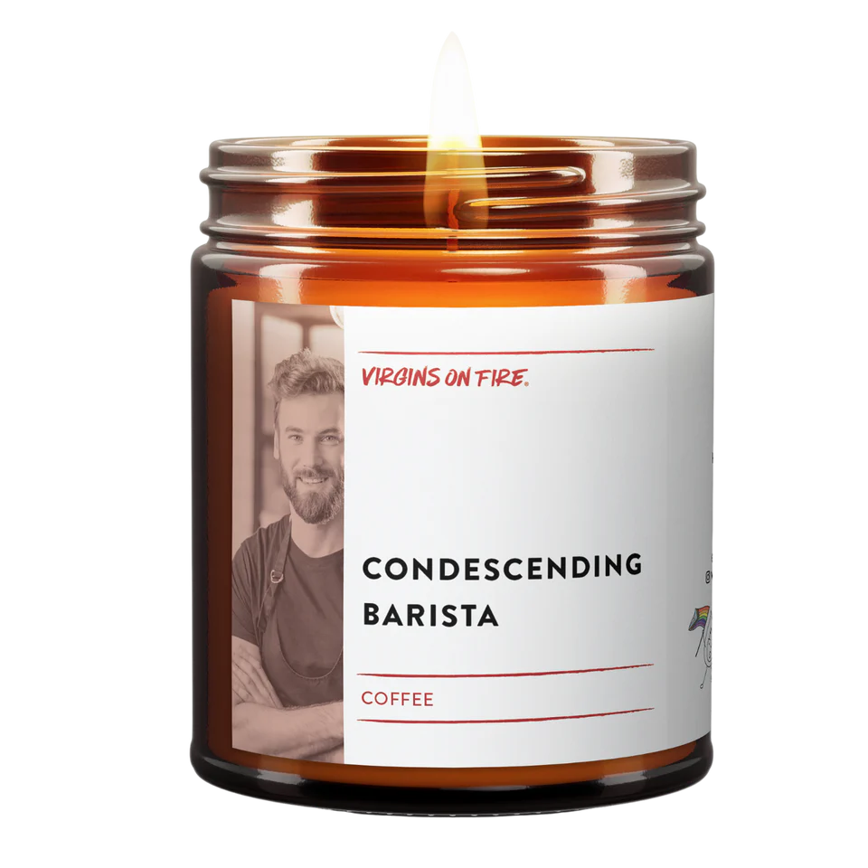 Condescending Barista Candle