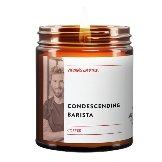 Condescending Barista Candle