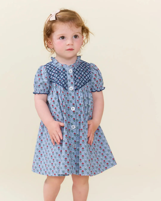 Pink Chicken - Blue Carnation Lucia Dress Set