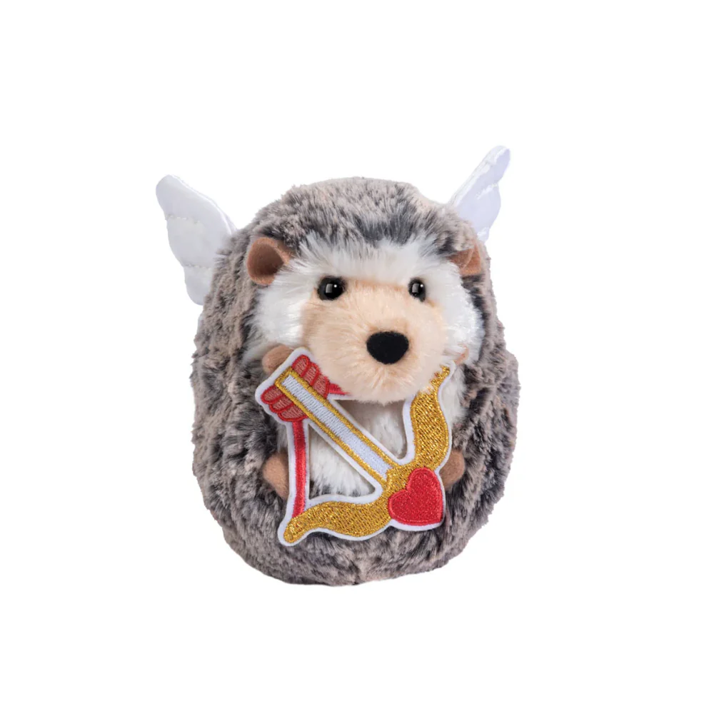 Cupid Spunky Hedgehog stuffed animal by Douglas with Valentine details