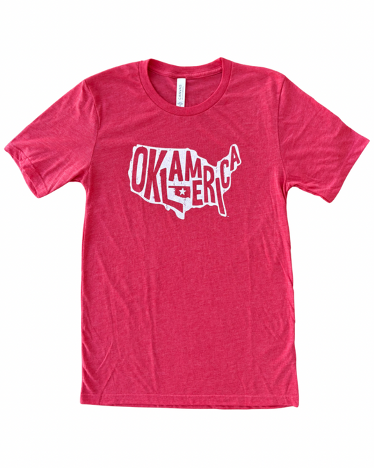 Oklamerica Tshirt Red