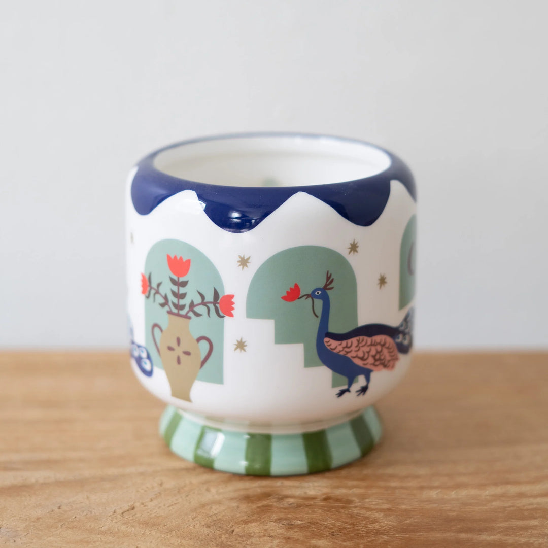 A Dopo 8oz Peacock Candle