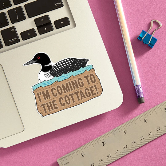 Heated Rivalry I'm Coming to the Cottage Sticker
