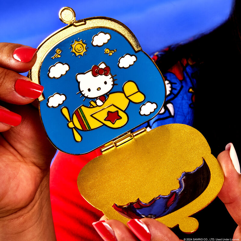 Hello Kitty 50th Anniversary Coin Bag 3-Inch Collector Box Pin