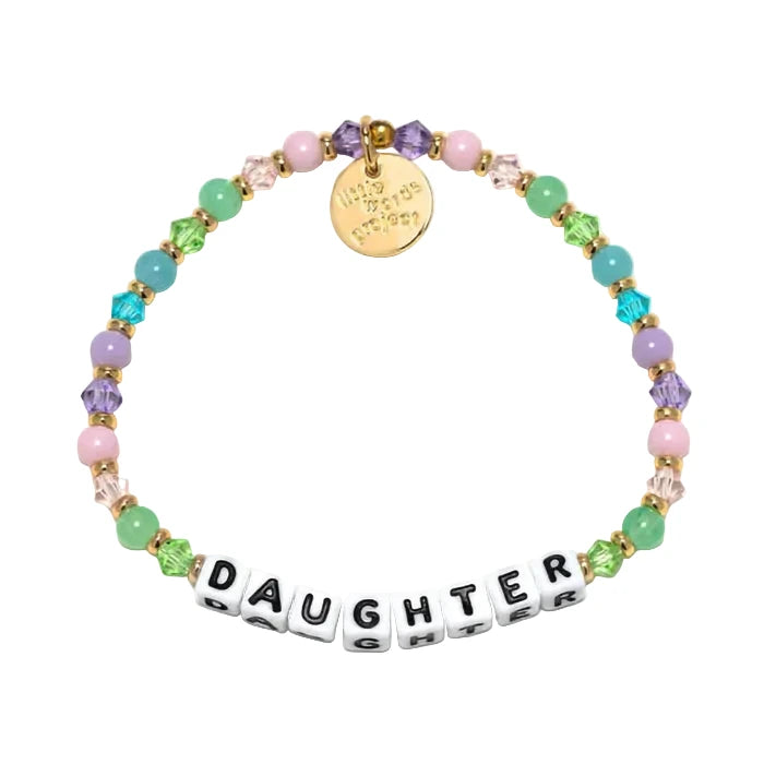 Daughter Gumdrop bracelet colorful playful bracelet by Little Words Project