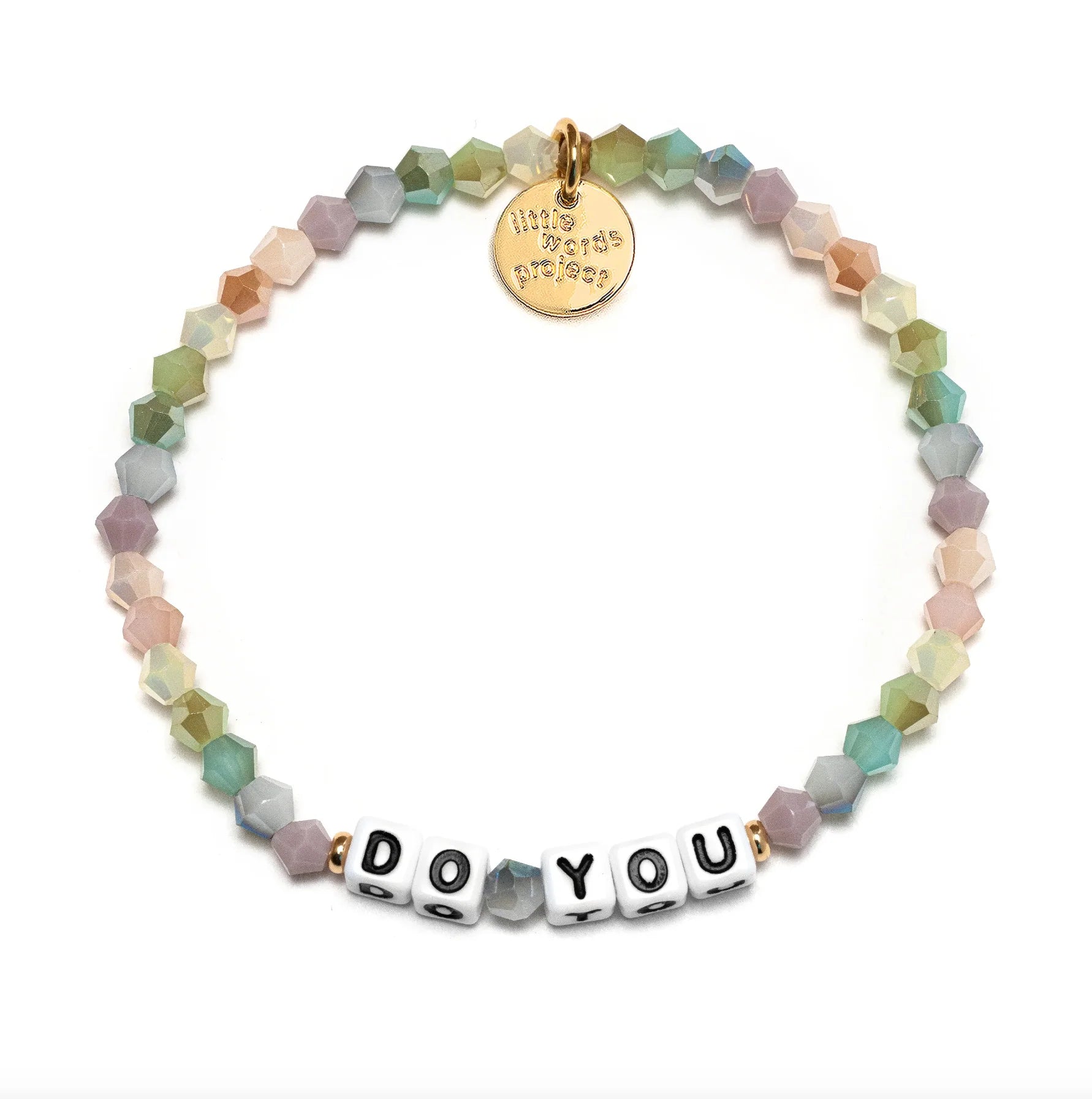 Do You Knitted Sweater bracelet M/L cozy inspirational bracelet by Little Words Project