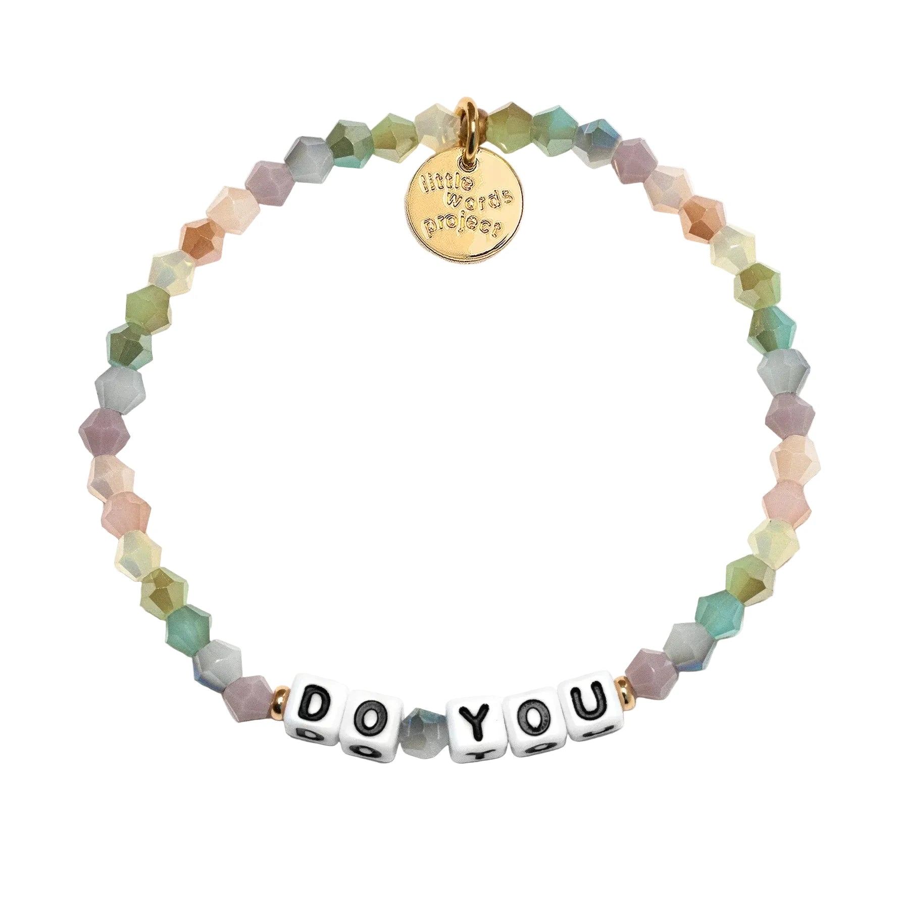 Do You Knitted Sweater bracelet S/M cozy inspirational bracelet by Little Words Project