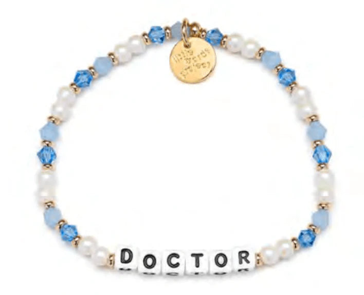 Doctor Out Of The Blue bracelet M/L medical professional bracelet by Little Words Project