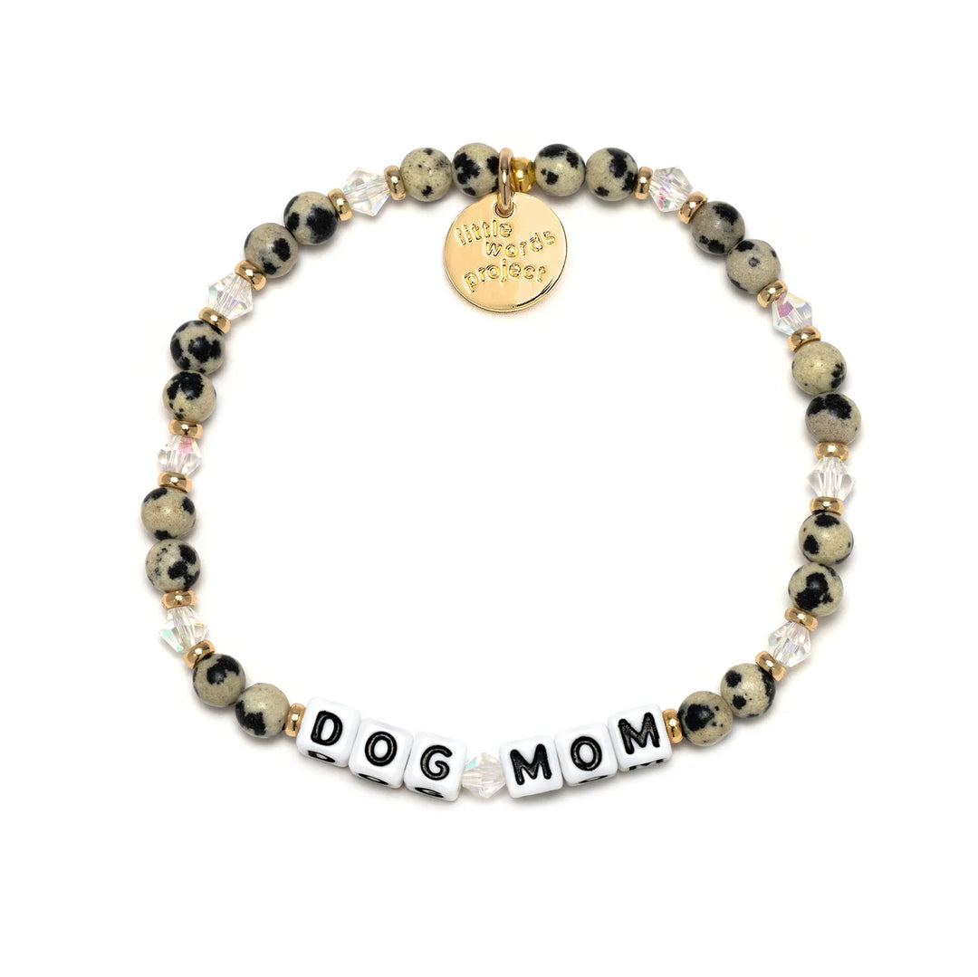 Dog Mom Cookies and Cream bracelet M/L dog mom bracelet by Little Words Project