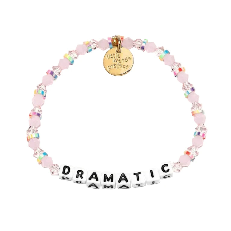 Dramatic Pink Sprinkles bracelet S/M colorful pink bracelet by Little Words Project